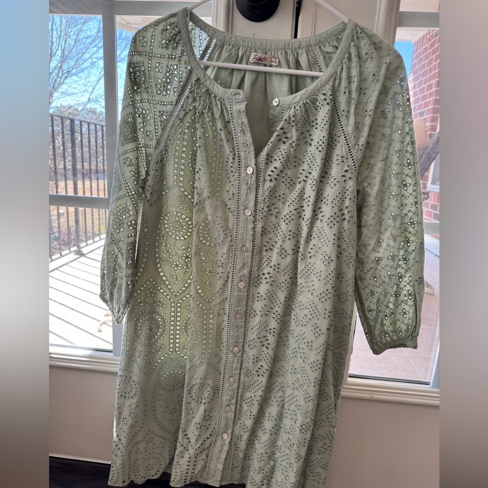 FAHERTY eyelet dress